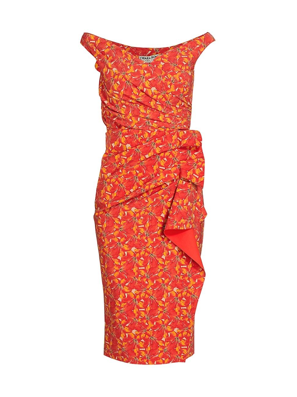 Women's Lucreria Off-The-Shoulder Midi-Dress - Ginger - Size 2 - Ginger - Size 2 | Saks Fifth Avenue