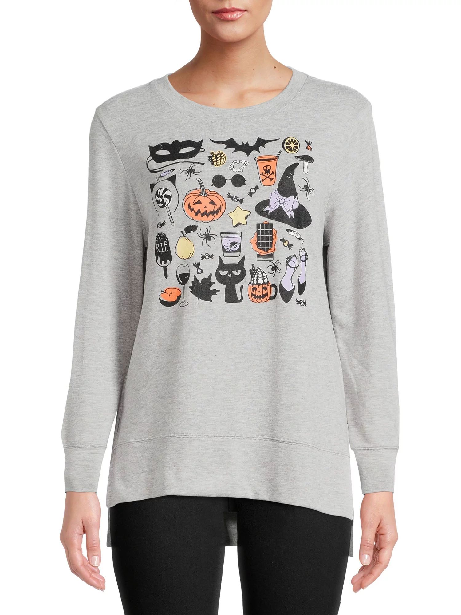 WAY TO CELEBRATE WOMEN'S LONG SLEEVE SCATTER HACCI PULLOVER | Walmart (US)