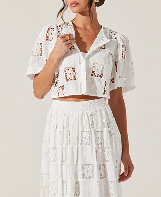 ASTR the Label Women's Andolina Crop Top - Macy's | Macy's