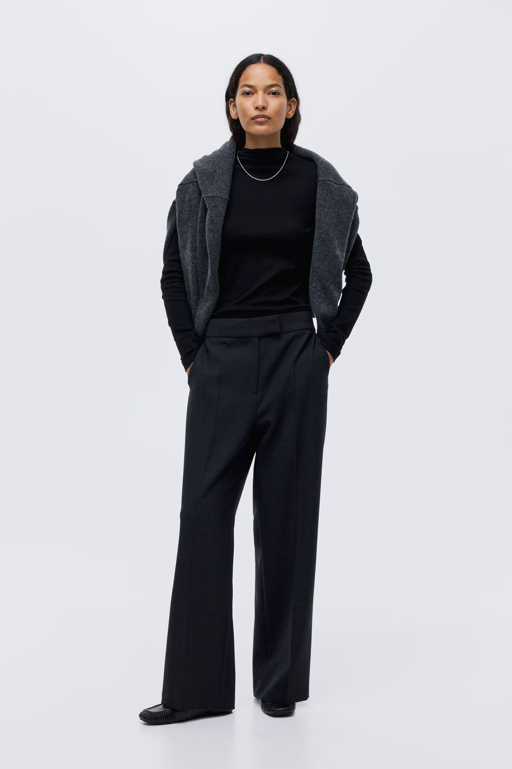 Wool-blend trousers | H&M (UK, MY, IN, SG, PH, TW, HK)