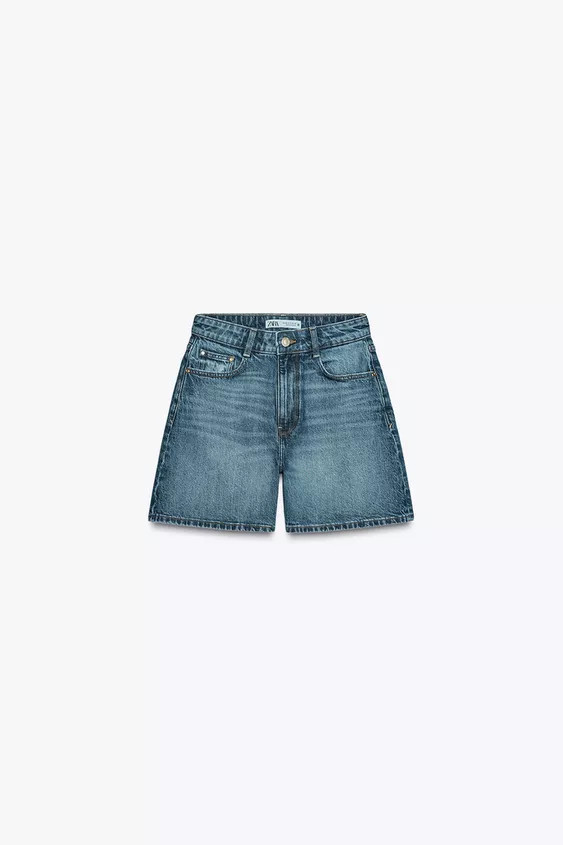 Z1975 HIGH-WAISTED MOM FIT SHORTS | Zara US