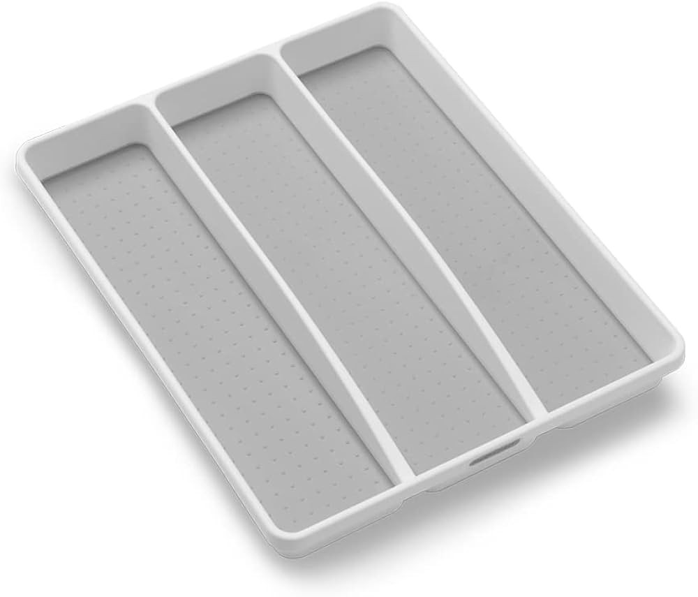 madesmart Antimicrobial Classic Large Utensil Tray Soft Grip, Non-Slip Kitchen Drawer, Multi-Purp... | Amazon (US)