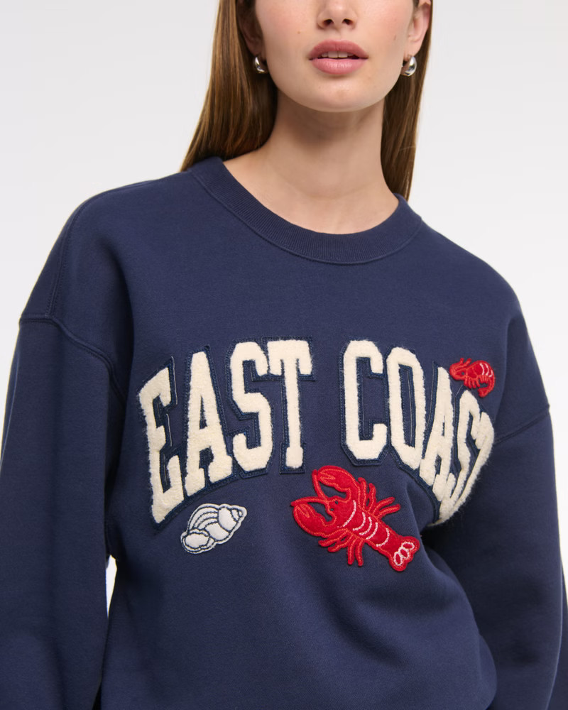 Women's East Coast Vintage Sunday Crew | Women's New Arrivals | Abercrombie.com | Abercrombie & Fitch (US)