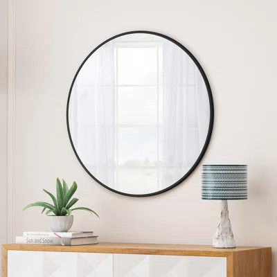 Wall Mirror Circular Mirror Metal Framed Mirror Round Vanity Mirror Dressing Mirror | Wayfair North America