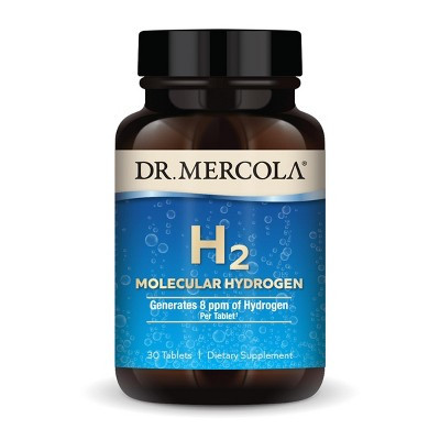 Dr. Mercola H2 Molecular Hydrogen, 30 Servings (30 Tablets), Dietary Supplement, Supports Brain Health and Cognitive Function, Non GMO | Target