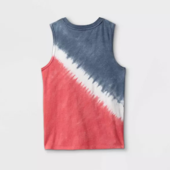 Boys' Tie-Dye Tank Top - Cat & Jack™ Navy/Red | Target