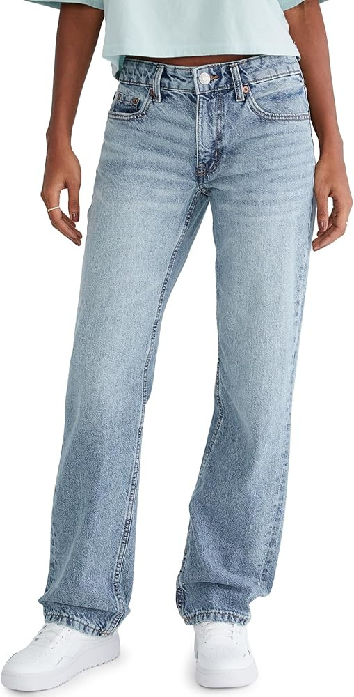 Aeropostale Women's Low Rise Baggy Jean | Amazon (US)