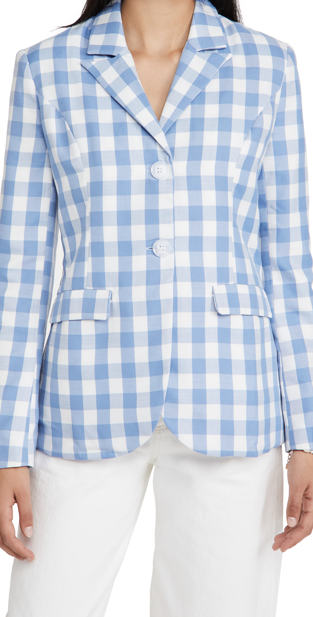 ENGLISH FACTORY Gingham Blazer | Shopbop