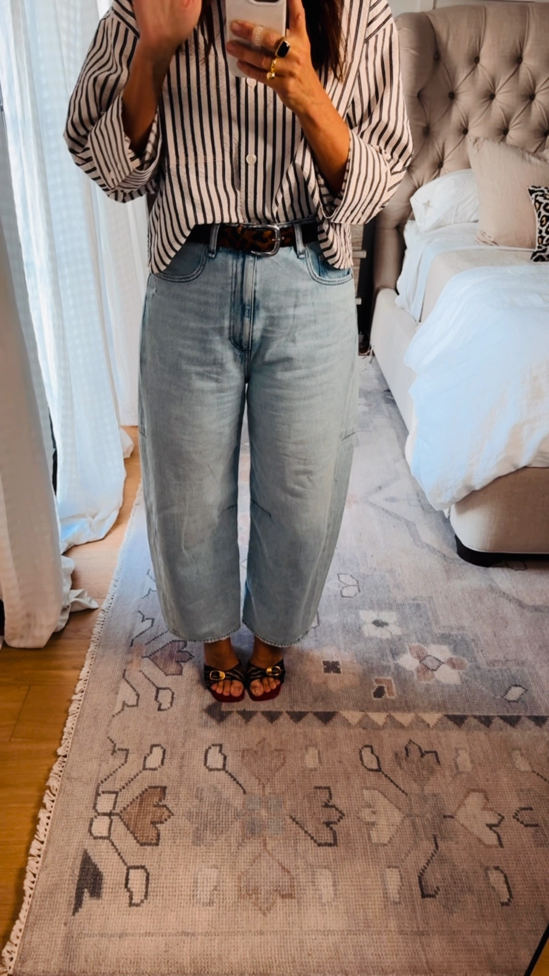 Best most flattering barrel jeans ever!! 
On sale now! Over 60% off 
Tts  

#LTKxMadewell #LTKSaleAlert #LTKFindsUnder100