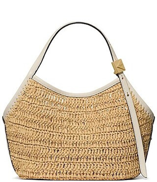 kate spade new york Deco Straw Small Tulip Tote - Natural | Dillard's