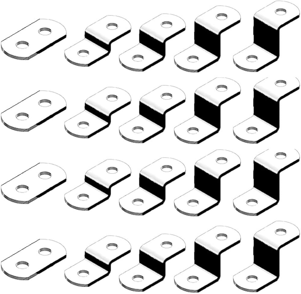 Offset Canvas Clips for Picture Framing Assorted Small Sizes, 10 Each 0/0", 1/8", 1/4" 3/8" 1/2",... | Amazon (US)