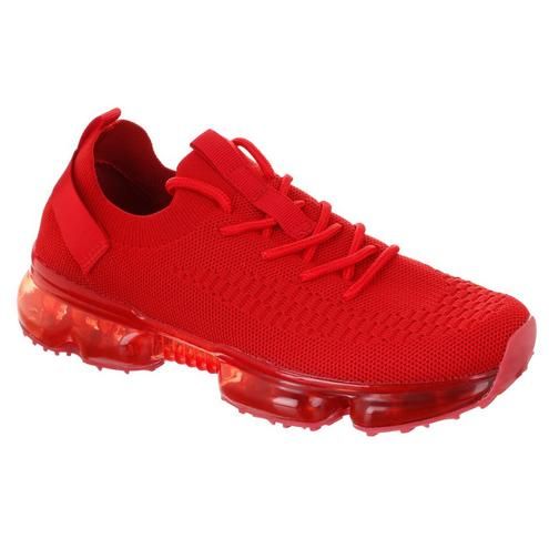 Women's Knit Athletic Sneakers - Red-Red-5865615102060   | Burkes Outlet | bealls