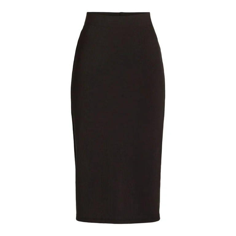 Time and Tru Women's Ribbed Knit Skirt, Sizes XS-XXXL | Walmart (US)