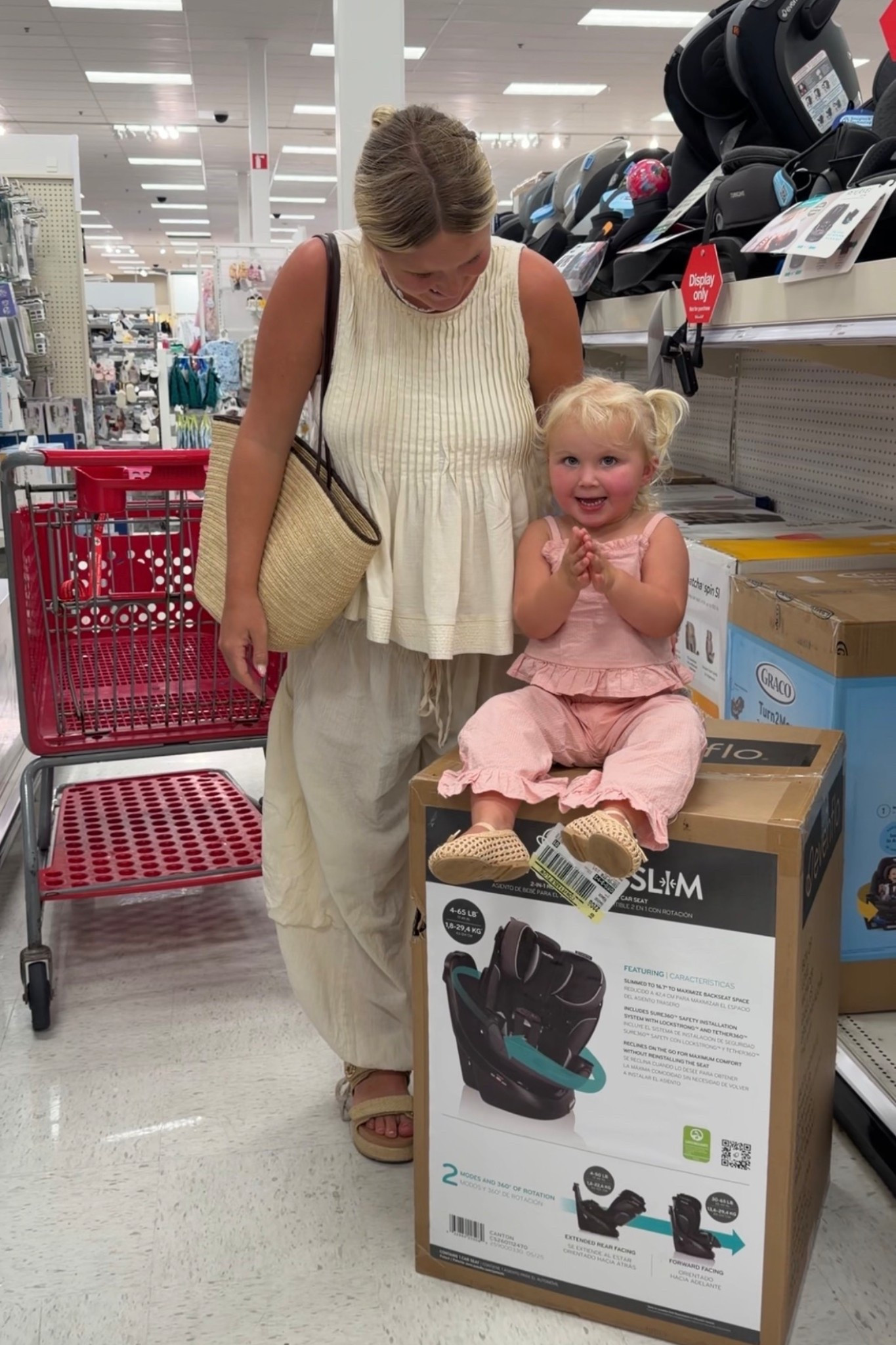#ad PSA: @target is having their spring car seat trade in event April 19th - May 2nd, bring in any old car seat and get 20% off @evenflobaby car seats, strollers and travel systems!! Coupon is valid through May 16th 
#targetpartner #target #evenflobaby #targetbaby
@shop.ltk