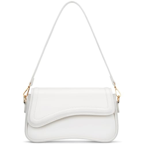 KKXIU Shoulder Bag for Women Small Clutch Purses Cute Hobo Handbag Trendy Underarm Bag-Beige | Amazon (US)