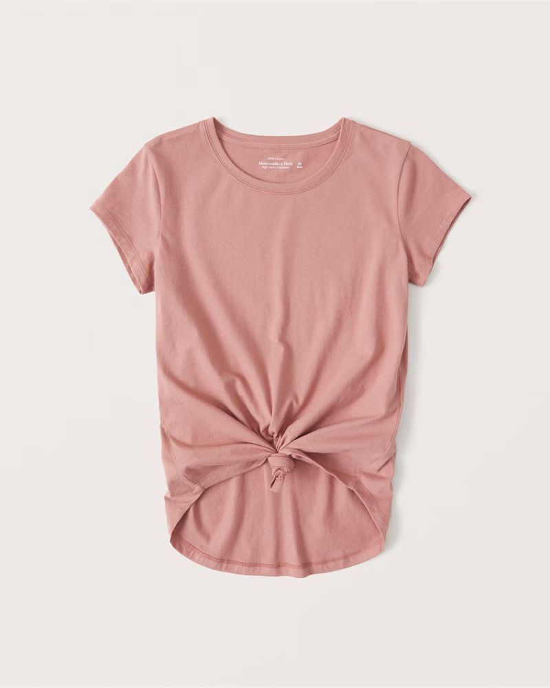 Knotted Crew Tee | Abercrombie & Fitch (US)