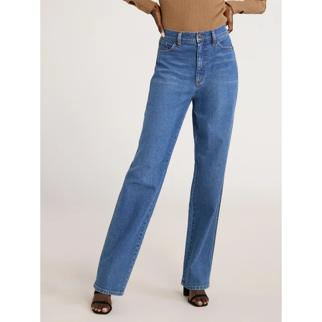 Scoop Women's Straight Leg Jeans, Sizes 0-20 | Walmart (US)