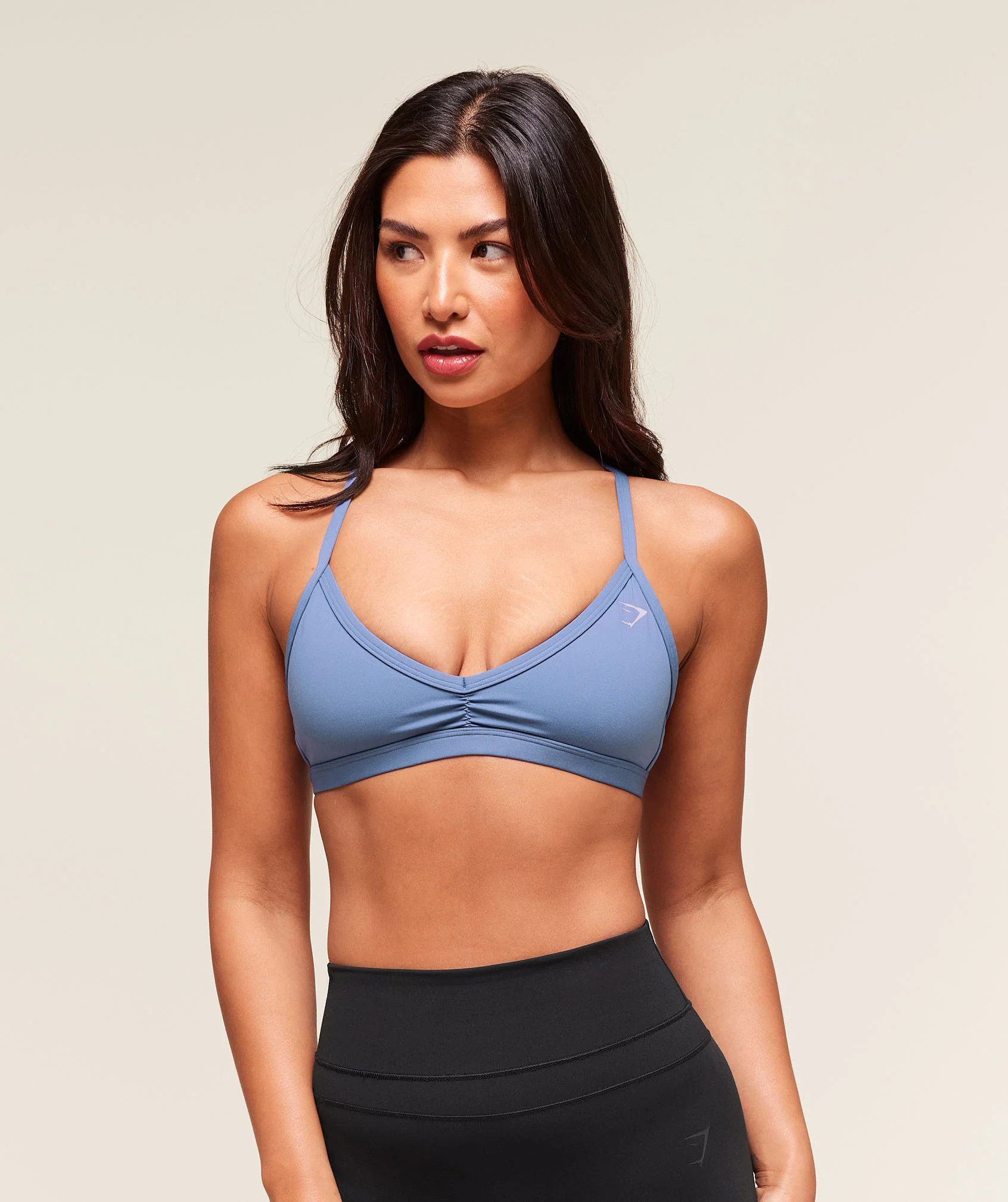 Gymshark Minimal Sports Bra - Worn Blue | Gymshark US