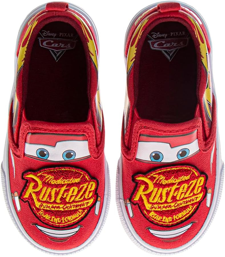 Disney Shoes for Boys Cars Lightnigh McQueen Monster Inc CLowtop Sneakers Slipon Sneaker Casual F... | Amazon (US)