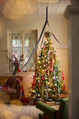 Artificial Pre-Lit Crystal Berry Spruce Tree, 7’ | Terrain