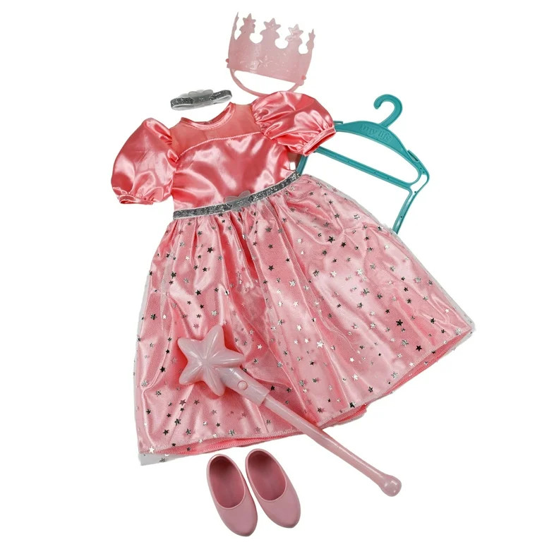 My Life As Wizard of Oz Glinda Good Witch Fashion Set for 18-inch Doll, 6 Pieces Included; Pink C... | Walmart (US)