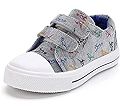 K KomForme Toddler Boys & Girls Shoes Kids Canvas Sneakers with Cartoon Dual Hook and Loops | Amazon (US)