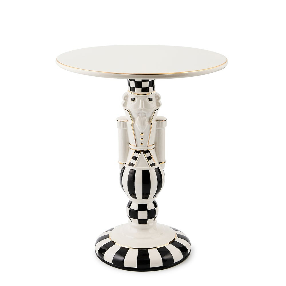 Courtly Noel Nutcracker Pedestal Platter | MacKenzie-Childs