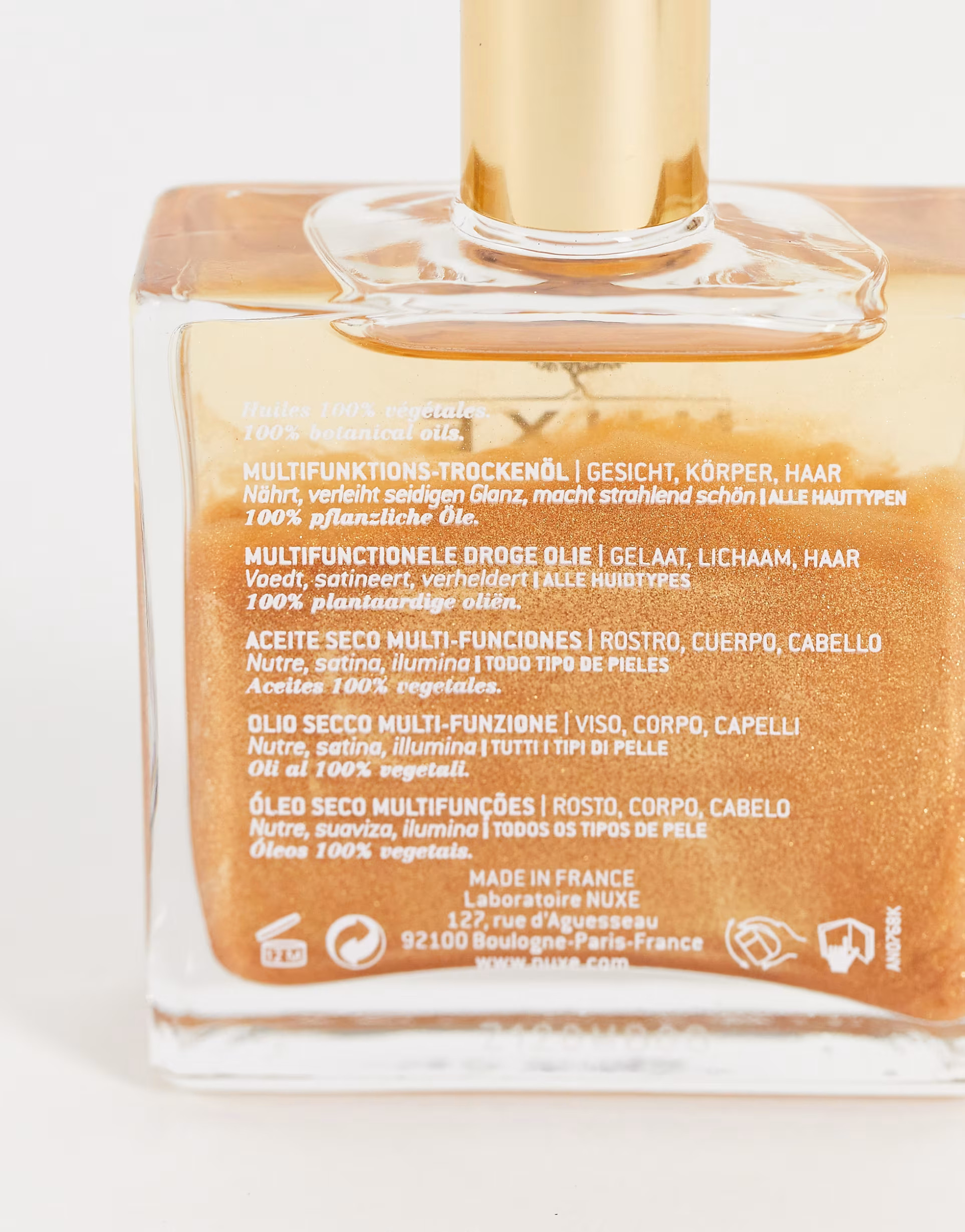 NUXE Huile Prodigieuse Golden Shimmer Dry Oil 50ml | ASOS | ASOS (Global)