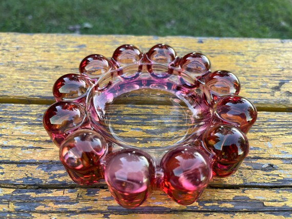 Pink Ashtray Vintage 5 1/4  Clear Boopie Glass - Etsy | Etsy (US)