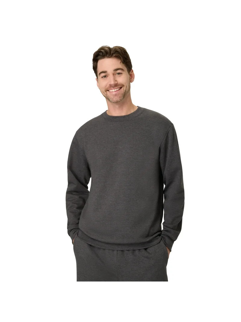 Hanes Men's & Big Men's Essentials Fleece Crewneck Sweatshirt, Sizes S-5XL | Walmart (US)