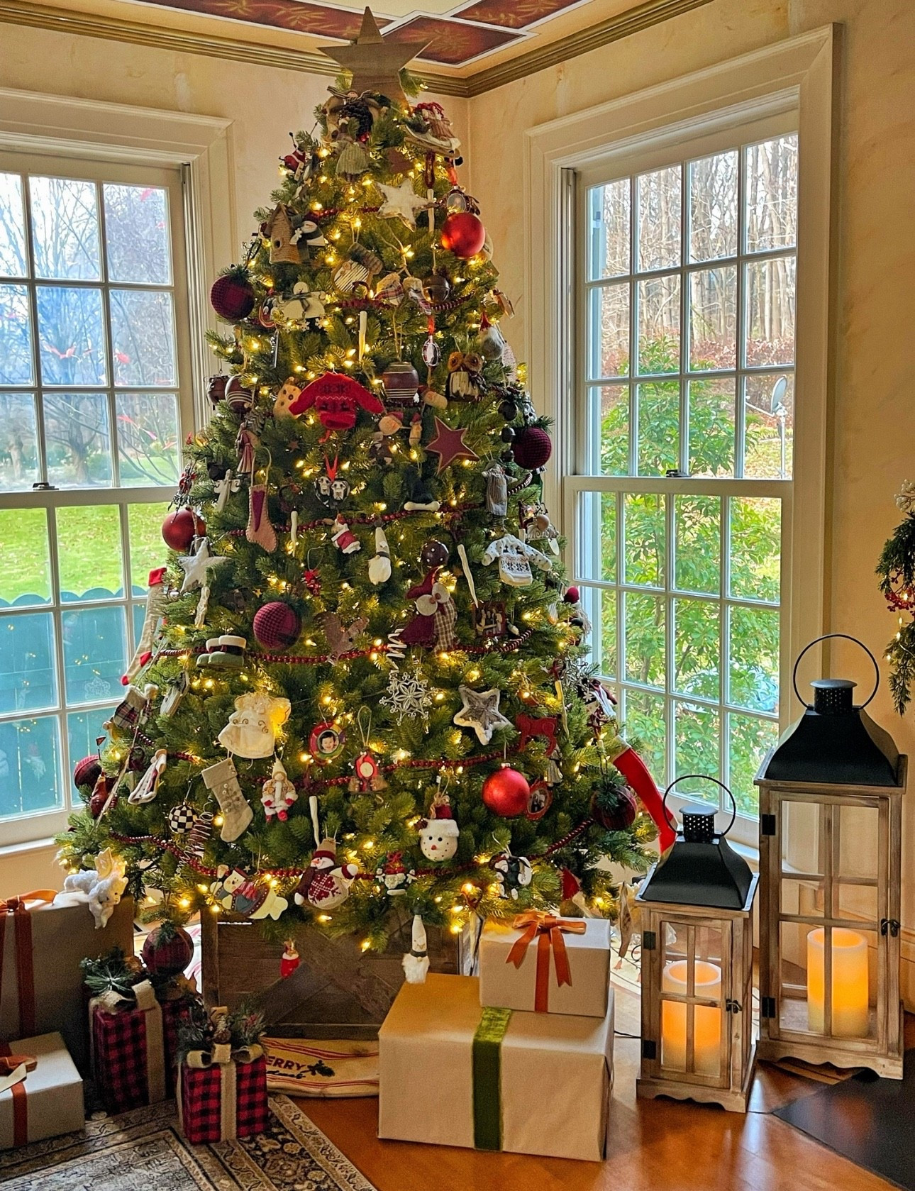 After roughly 25 years of owning a fresh tree we switched to this one and have never looked back. While I’ve got a few beautiful trees, this one is the best! Looks authentic, full, and takes minutes to set up. 1000 LED lights and a remote control is a bonus!

#LTKHoliday #LTKSeasonal #LTKHome