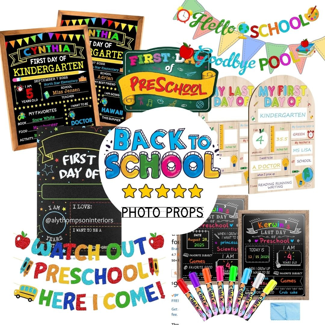 Back To School | First Day of School Photo Props | Photo Props | Back To School Supplies 

 #LTKSeasonal #LTKFindsUnder50 #LTKKids