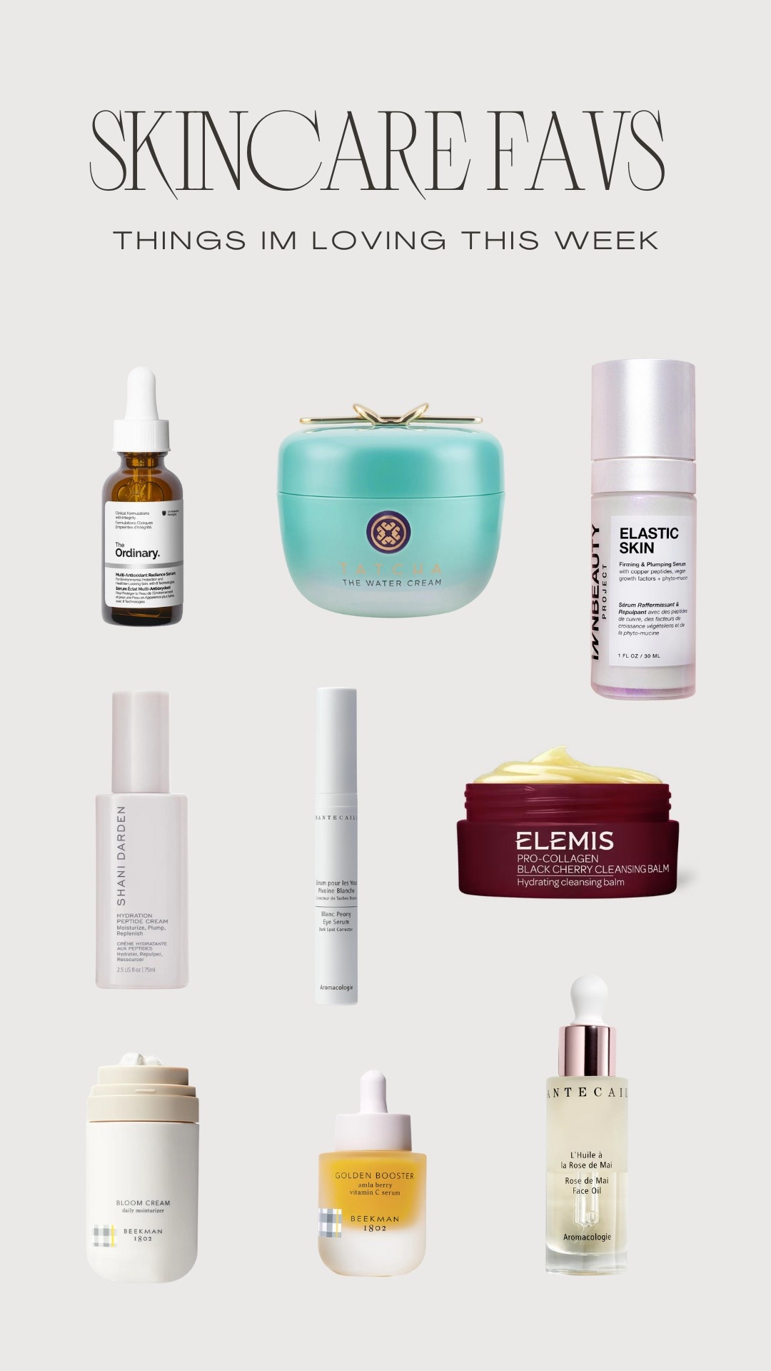 Some new skincare favs I’ve been loving this week 🤍

The Ordinary
Tatcha 
INN BEAUTY Project
Shani Darden
Chantecaille
Elemis
Beekman 1802

#LTKBeauty #LTKU