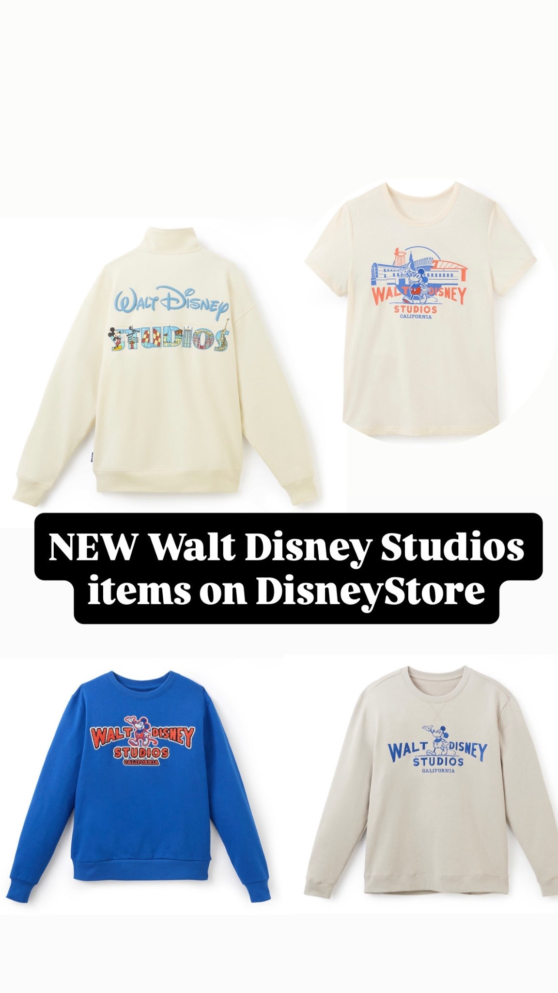 New Walt Disney Studios items now online at Disney Store.

#LTKootd