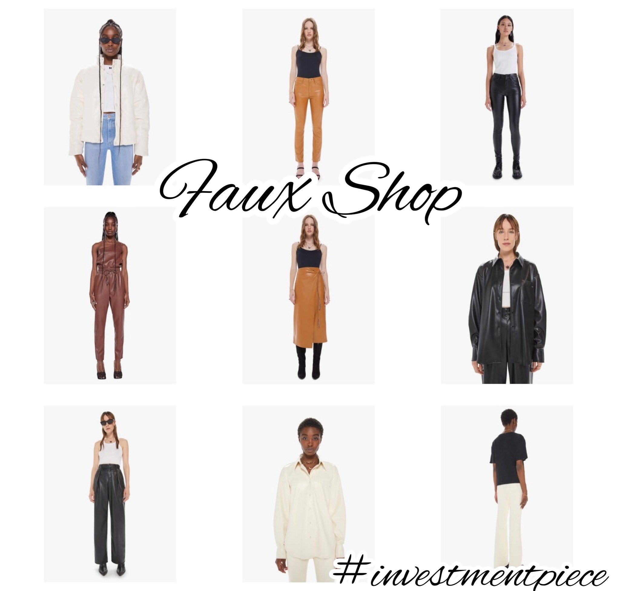 Leather- and faux leather- is super in for the season, and it’s so chic and versatile. Loving these pieces from @motherdenim that will take you flawlessly through the season! #investmentpiece 

#LTKSeasonal #LTKstyletip