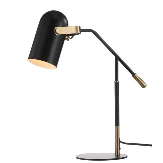 19.25" Metal Edison Task Lamp (Includes LED Light Bulb) Black - JONATHAN Y | Target