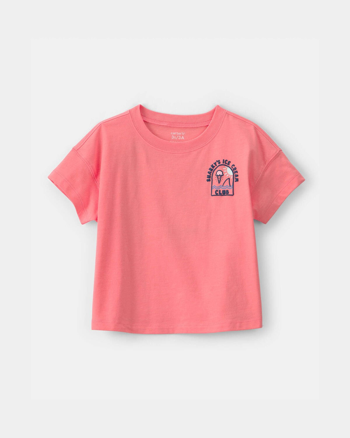 Toddler Boy Shark Graphic Tee - Coral | Carter's | Carter's Inc