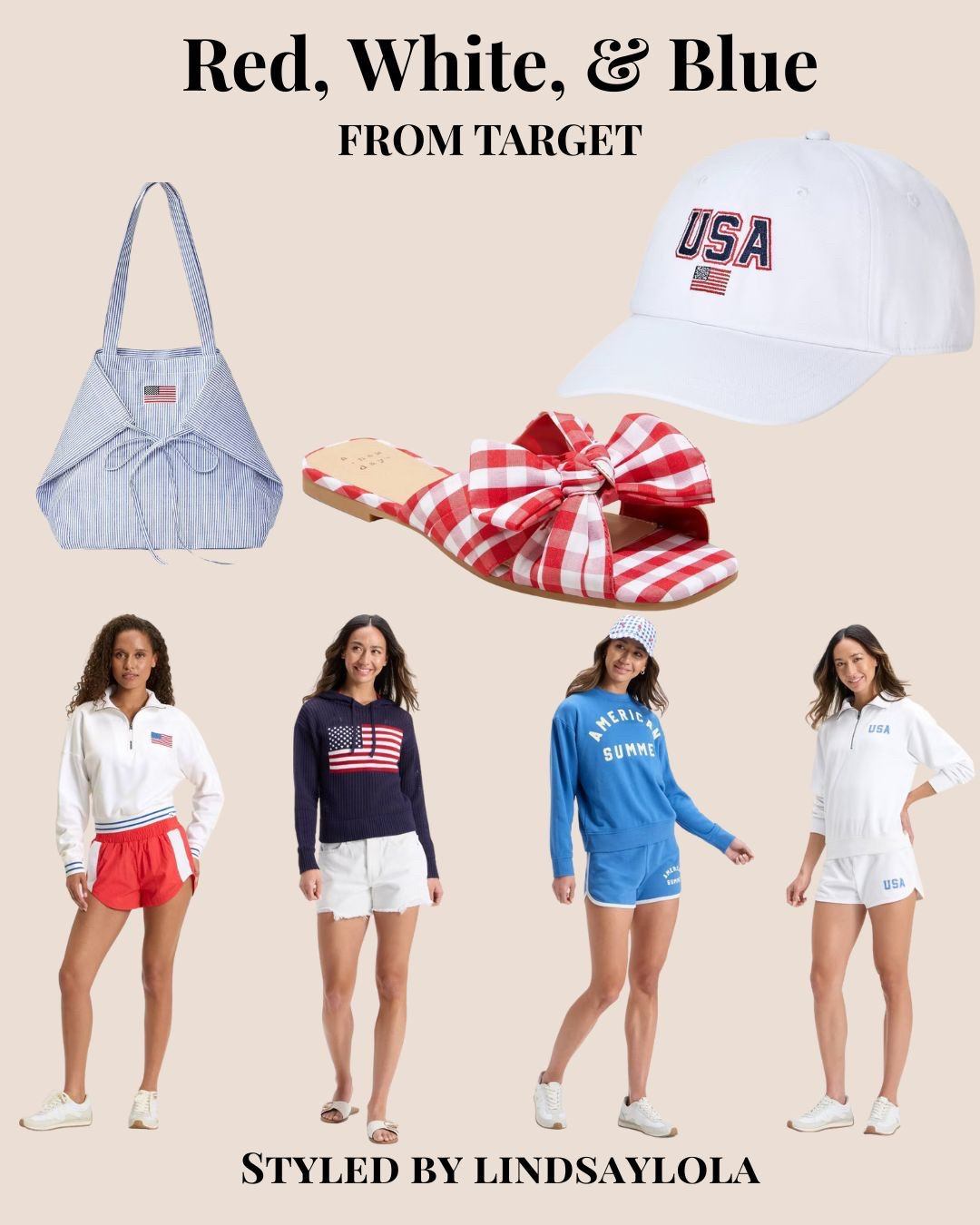 Red, white, and Target 🇺🇸
Everything here is festive but comfy, and perfect for parades, BBQs, and backyard fireworks. Styled all the patriotic pieces so you don’t have to dig through the racks 💥

Shop the look:
#LTKFourthOfJuly #TargetStyle #StyledByLindsayLola #RedWhiteAndCute #LTKSummer #LTKFinds #4thOfJulyOutfit #LTKUnder50 

#LTKSummerEdit #LTKFindsUnder100 #LTKOver40