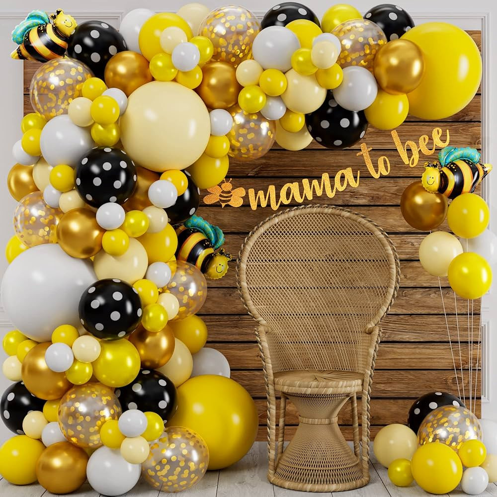 Bee Balloons Garland Kit & Arch - Bumble Bee Balloons for What Will It Bee Gender Reveal Party Su... | Amazon (US)