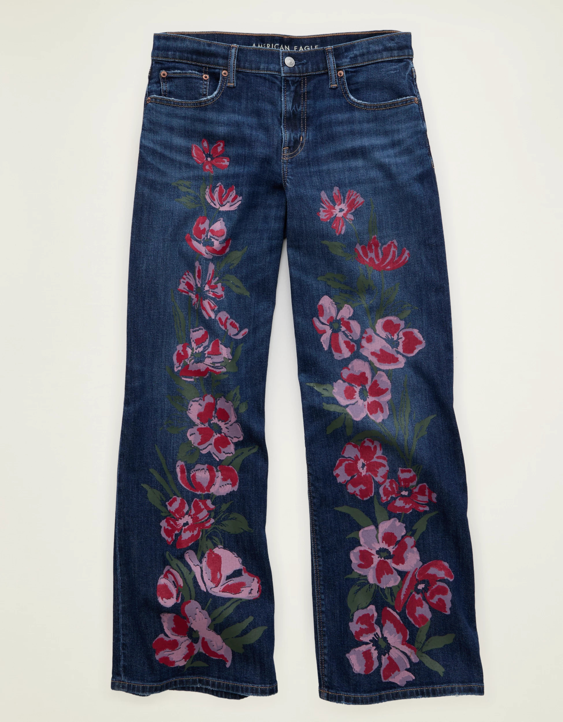 AE Low-Rise Baggy Ultra-Wide Leg Jean | American Eagle Outfitters (US & CA)