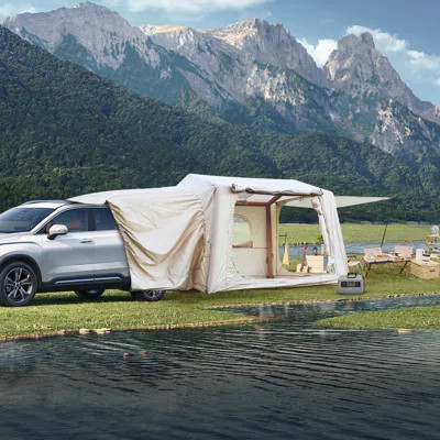 Inflatable Tents For Camping,Suv Tent , Easy Setup Inflatabletent 4 Season Tent, Waterproof Oxford Air Glamping Tents For Camping Adult Person | Wayfair North America