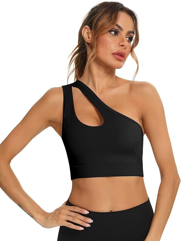 Sexy One Shoulder Sports Bra | Amazon (UK)