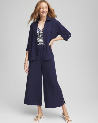 Women's Chico's Beach Swimsuit Cover-Up Set in Blue | Chico's