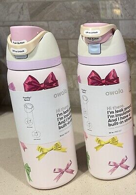 Owala "Girlhood" 32oz Free Sip Limited Edition UO Exclusive Multicolor Bows | eBay US