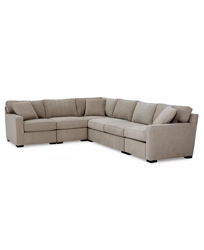 Furniture Radley 5-Pc. Fabric Sectional Sofa, Created for Macy's - Macy's | Macys (US)