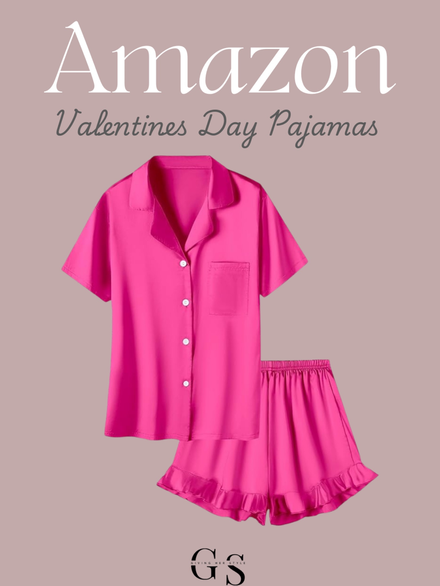Valentine’s Day pajama from Amazon
Loungewear, Amazon loungewear, Amazon pajamas, pajama set, vday, Valentine’s Day outfit, Valentine’s Day pajamas, pink pajamas, satin pajamas, women’s pajamas, lounge outfits

#LTKFindsUnder50 #LTKGiftGuide #LTKHome
