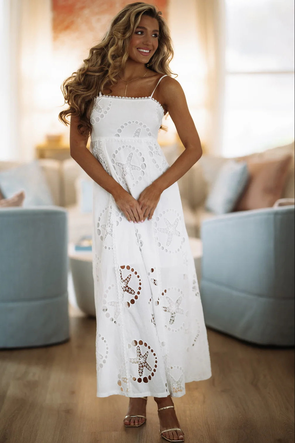 Happy Days Ahead Maxi Dress - White | Hazel and Olive