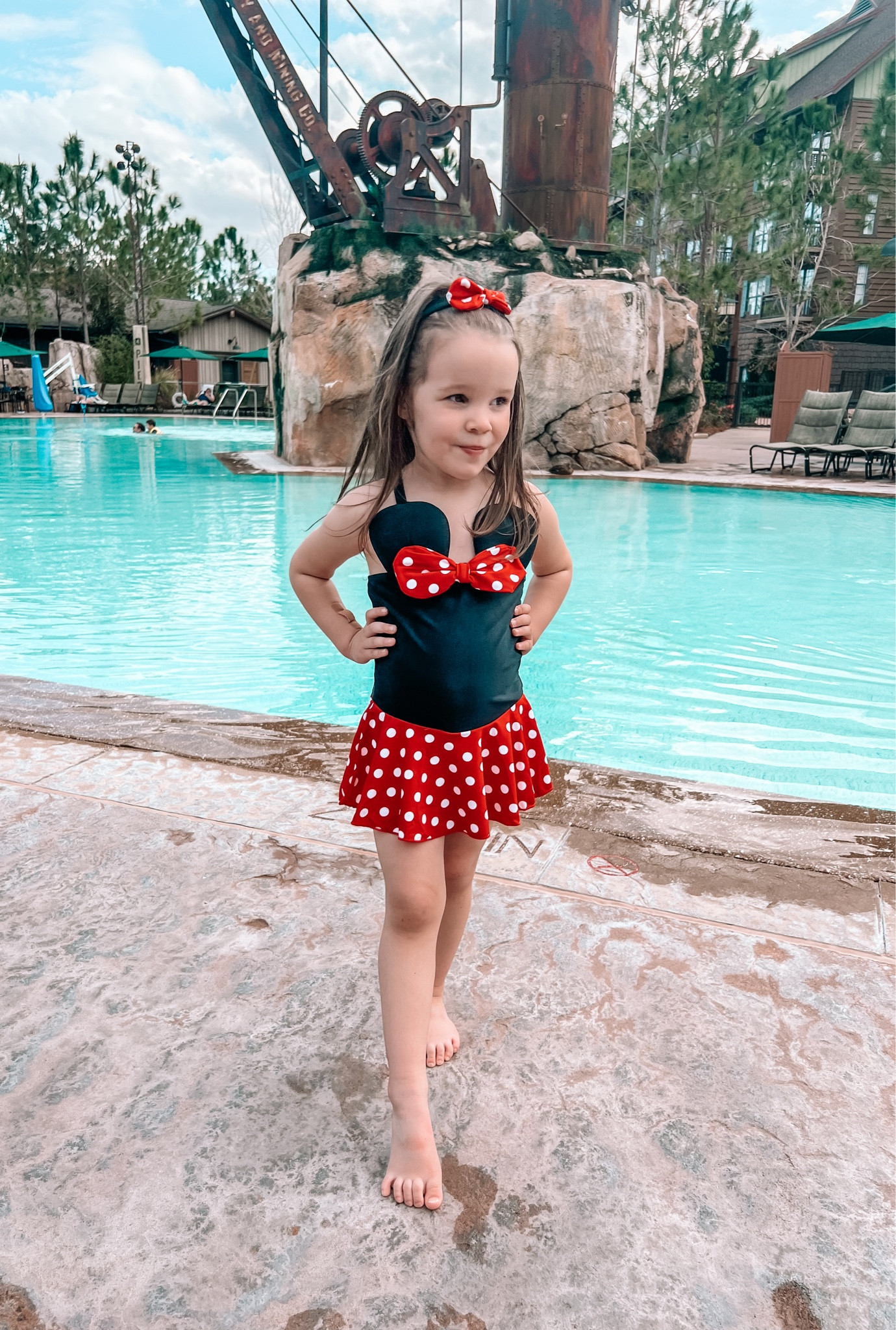 The perfect Minnie Mouse bathing suit for your toddler! If you need a Disney bathing suit for your little girl for vacation or for the summer, this is it! A one piece with a polka dot skirt & matching headband. The cutest! And under $20!

#LTKkids #LTKfindsunder50 #LTKbaby