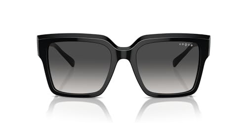 Vogue Eyewear Woman Sunglasses Black Frame, Grey Gradient Black Lenses, 54MM | Amazon (US)
