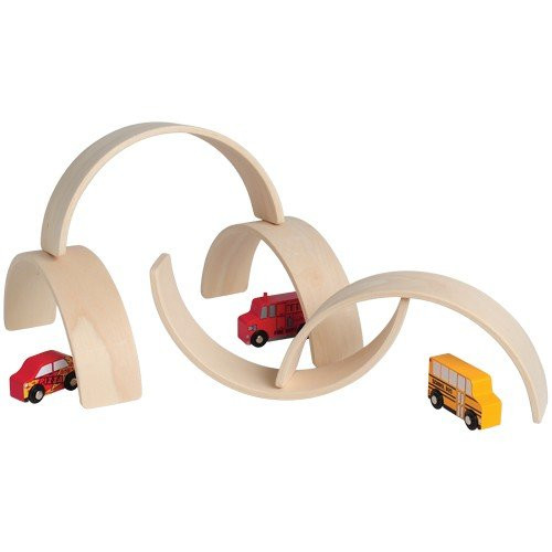 Constructive Playthings Set of Five 10 3/4" L. x 2 1/2" W. x 5" H. Unit Block Arches | Amazon (US)